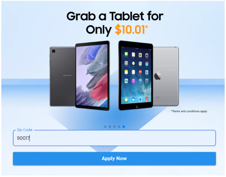 Free Tablet with EBT or Food Stamps